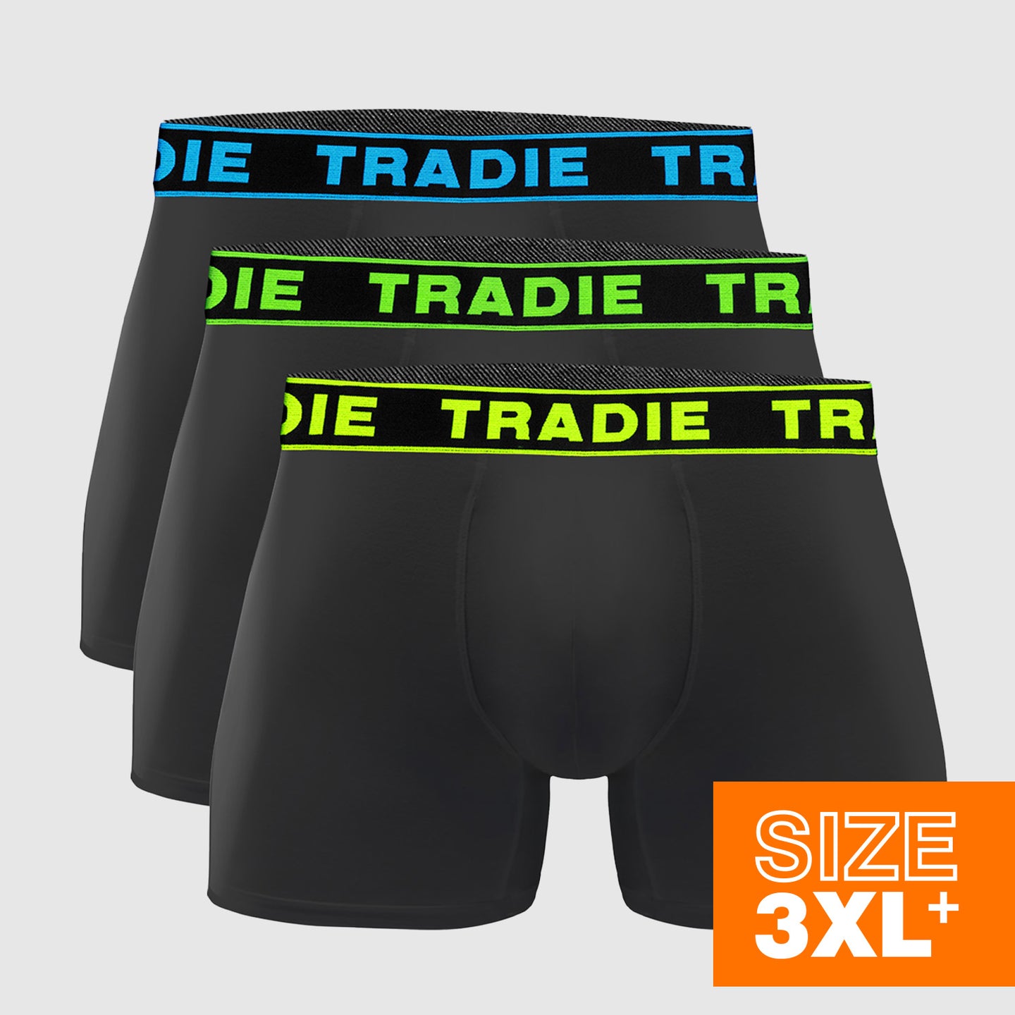 3pk Big Fella Bamboo Fitted Trunks